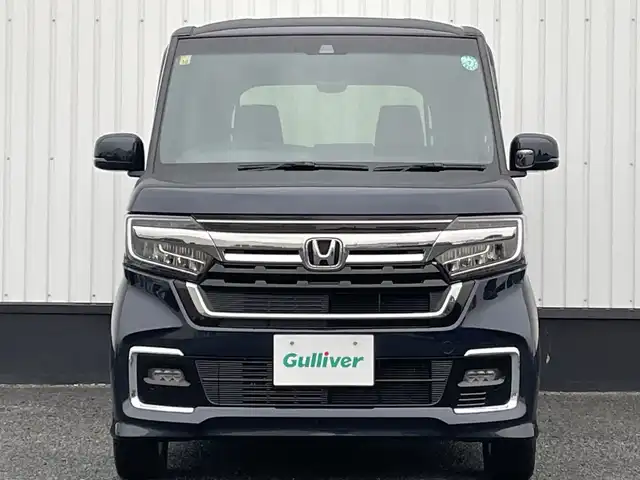 ホンダ Ｎ ＢＯＸ カスタム L ターボ 千葉県 2022(令4)年 3.2万km ミッドナイトブルービームM 純正8インチナビ/(フルセグTV/BT/CD/DVD/FM/AM)/バックカメラ/衝突被害軽減システム/車線逸脱警報/クルーズコントロール/ハーフレザーシート/両側パワースライドドア/横滑り防止装置/ETC/アイドリングストップ/LEDヘッドライト/フォグランプ/オートライト/ウィンカーミラー/電動格納ミラー/純正15インチAW/前席シートヒーター/シートリフター/パドルシフト/プッシュスタート/スマートキー/フロアマット/スペアキー