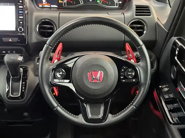 ホンダ Ｎ ＢＯＸ カスタム L ターボ 千葉県 2022(令4)年 3.2万km ミッドナイトブルービームM 純正8インチナビ/(フルセグTV/BT/CD/DVD/FM/AM)/バックカメラ/衝突被害軽減システム/車線逸脱警報/クルーズコントロール/ハーフレザーシート/両側パワースライドドア/横滑り防止装置/ETC/アイドリングストップ/LEDヘッドライト/フォグランプ/オートライト/ウィンカーミラー/電動格納ミラー/純正15インチAW/前席シートヒーター/シートリフター/パドルシフト/プッシュスタート/スマートキー/フロアマット/スペアキー