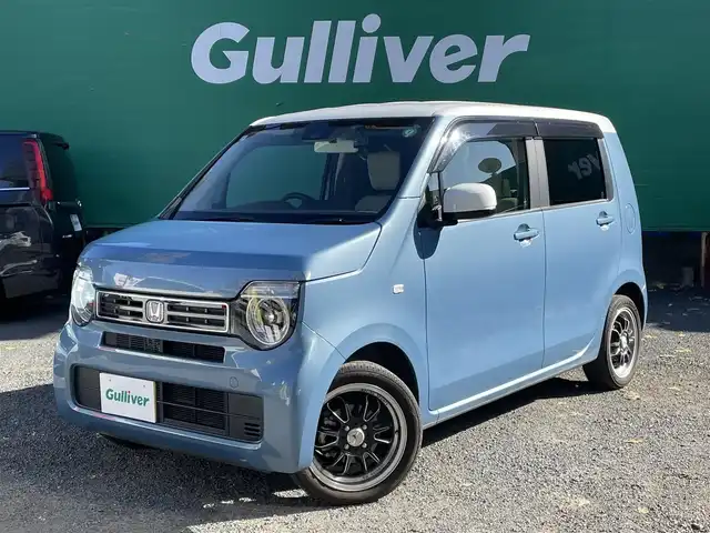 ホンダ Ｎ ＷＧＮ L ホンダセンシング 山口県 2021(令3)年 2.2万km ホライズンシーブルーパール 2トーンカラースタイル/純正SDナビ【VXM-215C】/（BTオーディオ/DVD/CD）/バックカメラ/ホンダセンシング/・アダクティブクルーズコントロール/・衝突軽減ブレーキ/・路外逸脱抑制機能/・車線維持支援システム/パーキングセンサー/アイドリングストップ/運転席シートヒーター/ドライブレコーダー前後【ZDR016】/ETC/LEDライト/電動パーキングブレーキ/充電用USBジャック/プラズマクラスター　エアコンディショナー/取扱説明書/保証書/スペアキー×1