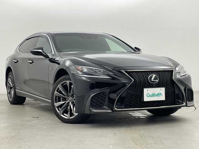 レクサス ＬＳ 500h Fスポーツ 群馬県 2017(平29)年 7.9万km ブラック ４ＷＤ　ムーンルーフ　マークレビンソンプレミアムオーディオ　純正ナビ　全周囲カメラ　ビルトインＥＴＣ２．０　パワーバッグドア　デジタルインナーミラー　シートヒーター　ベンチレーション　ＬＥＤ　禁煙車