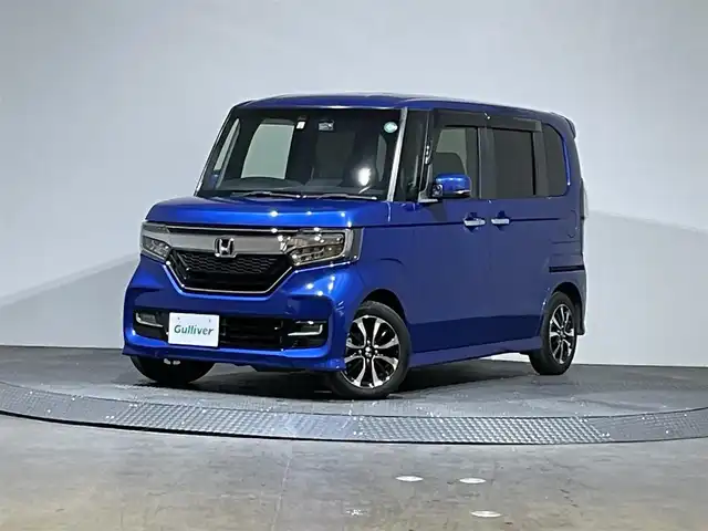 ホンダ Ｎ ＢＯＸ カスタム G L ホンダセンシング 愛媛県 2020(令2)年 3.8万km ブリリアントスポーティブルーメタリック2トーン 8インチ純正ナビ【VXU-195NBi】/   CD.DVD.TV.BT/バックカメラ/社外前後ドラレコ/ホンダセンシング/純正フロアマット/純正ドアバイザー