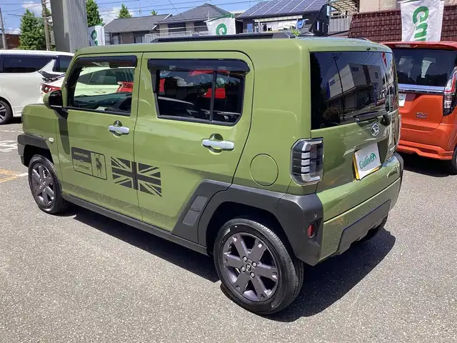 ダイハツ タフト G ターボ 神奈川県 2023(令5)年 1.1万km フォレストカーキメタリック ワンオーナー/9インチディスプレイオーディオ/パノラマ対応カメラ/ETC/スマートアシスト/シートヒーター/スマートキー/リトルD仕様