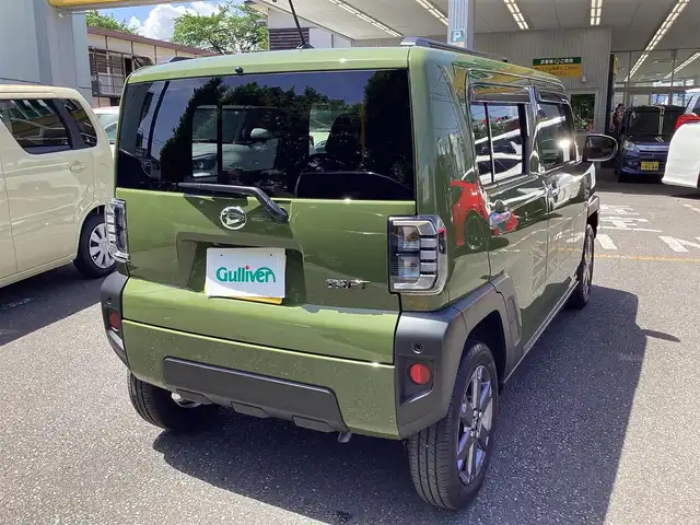 ダイハツ タフト G ターボ 神奈川県 2023(令5)年 1.1万km フォレストカーキメタリック ワンオーナー/9インチディスプレイオーディオ/パノラマ対応カメラ/ETC/スマートアシスト/シートヒーター/スマートキー/リトルD仕様
