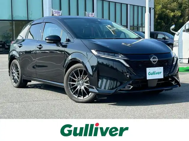 日産 オーラ G レザーエディション 奈良県 2021(令3)年 1.9万km 黒 純正９インチナビ　/フルセグＴＶ　/BT/HDMI/USB/ＢＯＳＥプレミアムサウンド　/アラウンドビューモニター　/純正エアロ　プロパイロット　/デジタルインナーミラー　/ビルトインＥＴＣ　/ドライブレコーダー　/レーダークルコン　/ＡＡＣ/スマートキー/LEDヘッドライト/ＢＳＭ/置くだけ充電/コーナーセンサー/衝突被害軽減システム