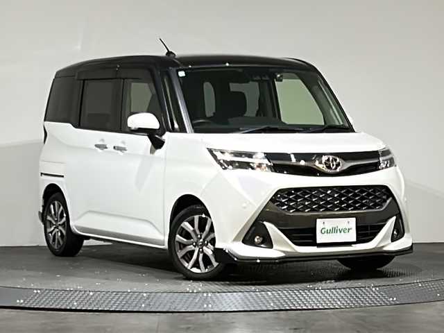 トヨタ タンク カスタムG－T 愛媛県 2019(令1)年 4.4万km ブラックマイカメタリック/パールホワイト2トーン ・７型社外ナビ（フルセグＴＶ・ＢＴ・ＦＭＡＭ・ＳＤ）/・バックカメラ　/・ＥＴＣ　/・両側パワースライドドア　/・クルーズコントロール　/・衝突軽減ブレーキ　/・オートマチックハイビーム　/・前方ドラレコ　/・横滑り防止/・アイドリングストップ/・コーナーセンサー/・ステアリングリモコン/・LEDヘッドライト/・DN席シートヒーター