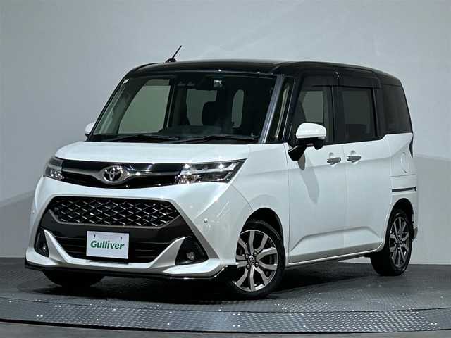 トヨタ タンク カスタムG－T 愛媛県 2019(令1)年 4.4万km ブラックマイカメタリック/パールホワイト2トーン ・７型社外ナビ（フルセグＴＶ・ＢＴ・ＦＭＡＭ・ＳＤ）/・バックカメラ　/・ＥＴＣ　/・両側パワースライドドア　/・クルーズコントロール　/・衝突軽減ブレーキ　/・オートマチックハイビーム　/・前方ドラレコ　/・横滑り防止/・アイドリングストップ/・コーナーセンサー/・ステアリングリモコン/・LEDヘッドライト/・DN席シートヒーター