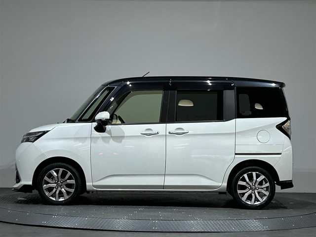 トヨタ タンク カスタムG－T 愛媛県 2019(令1)年 4.4万km ブラックマイカメタリック/パールホワイト2トーン ・７型社外ナビ（フルセグＴＶ・ＢＴ・ＦＭＡＭ・ＳＤ）/・バックカメラ　/・ＥＴＣ　/・両側パワースライドドア　/・クルーズコントロール　/・衝突軽減ブレーキ　/・オートマチックハイビーム　/・前方ドラレコ　/・横滑り防止/・アイドリングストップ/・コーナーセンサー/・ステアリングリモコン/・LEDヘッドライト/・DN席シートヒーター