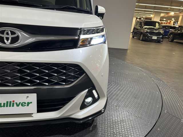 トヨタ タンク カスタムG－T 愛媛県 2019(令1)年 4.4万km ブラックマイカメタリック/パールホワイト2トーン ・７型社外ナビ（フルセグＴＶ・ＢＴ・ＦＭＡＭ・ＳＤ）/・バックカメラ　/・ＥＴＣ　/・両側パワースライドドア　/・クルーズコントロール　/・衝突軽減ブレーキ　/・オートマチックハイビーム　/・前方ドラレコ　/・横滑り防止/・アイドリングストップ/・コーナーセンサー/・ステアリングリモコン/・LEDヘッドライト/・DN席シートヒーター