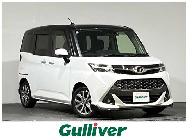 トヨタ タンク カスタムG－T 愛媛県 2019(令1)年 4.4万km ブラックマイカメタリック/パールホワイト2トーン スマートアシスト３/・衝突回避支援ブレーキ機能/・衝突警報機能/・車線逸脱警報機能/・誤発信抑制制御機能/・先行車発進お知らせ機能/・オートハイビーム/７インチSDナビ/（フルセグＴＶ・ＢＴ・ＦＭＡＭ・ＳＤ）/バックカメラ　/ＥＴＣ　/両側パワースライドドア　/クルーズコントロール　/DN席シートヒーター/前方ドラレコ　/横滑り防止/アイドリングストップ/コーナーセンサー/ステアリングリモコン/LEDヘッドライト