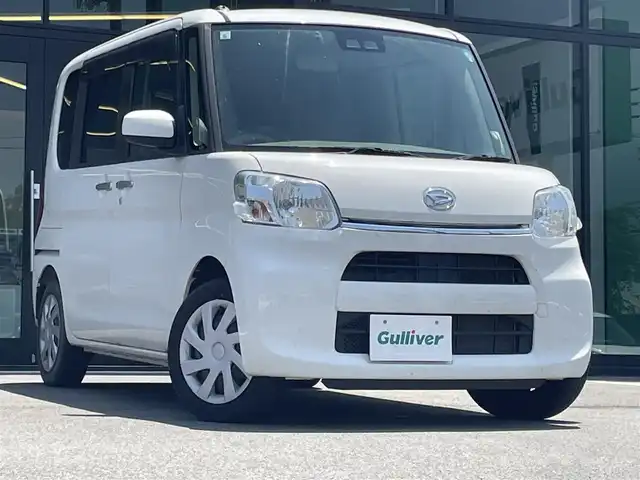 ダイハツ タント L SA Ⅲ 愛媛県 2017(平29)年 6.2万km ホワイト Stradaナビ　/バックカメラ　/両側スライドドア　/アイドリングストップ　/衝突被害軽減装置　/純正ラバーマット　/シガーソケット　/電格ミラー　/純正ドアバイザー　/後ろコーナーセンサー/純正ホイールキャップ/ヘッドライトレベライザー