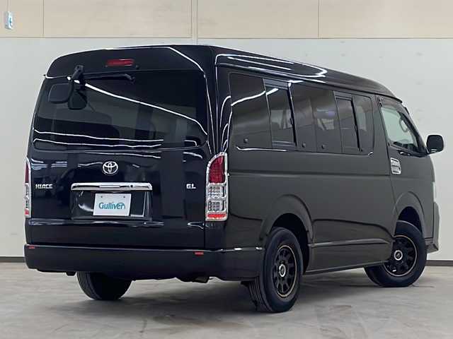 トヨタ ハイエース GL ロング 道央・札幌 2011(平23)年 6万km ブラックマイカ /4WD//社外ナビ：AVN770HDmkII//後席フリップダウンモニター//純正OPモデリスタフロントエアロ//片側パワースライドドア//バックカメラ//デジタルインナーミラー//LEDヘッドライト//純正１５インチホイール付きスタッドレスタイヤ積み込み//