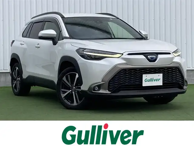 トヨタ カローラ クロス ハイブリッド Z 香川県 2023(令5)年 3.3万km プラチナホワイトパールマイカ トヨタセーフティーセンス/・プリクラッシュ/・ＬＴＡ/純正9インチナビ/バックカメラ/ハーフレザーシート/シートヒーター/パワーシート/パワーバックドア/革巻きステアリング/ステアリングリモコン/レーダークルーズ/ＢＳＭ/ＬＥＤライト/ＡＣ１００Ｖ/スマートキー