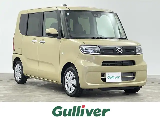 ダイハツ タント X 千葉県 2025(令7)年 0.5万km サンドベージュメタリック 禁煙車/スマートアシスト/・衝突警報機能/・衝突回避支援ブレーキ機能/・ブレーキ制御付誤発進抑制機能/・車線逸脱警報機能/・車線逸脱抑制制御機能/・ふらつき警報/・路側逸脱警報機能/左側パワースライドドア/7インチワイドディスプレイオーディオ/バックカメラ/LEDオートライト/オートエアコン/アイドリングストップ/プッシュスタート/スマートキー