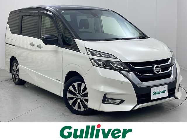 日産 セレナ 茨城県 2018(平30)年 4.8万km ブリリアントホワイトパール 2トーン 純正ナビ/・バックカメラ/・フルセグテレビ/・Bluetooth接続/クルーズコントロール/ETC/エアロパーツ/純正アルミホイール/コーナーセンサ/LEDヘッドライト/ABS/横滑り防止装置/盗難防止装置/オートライト/衝突被害軽減システム