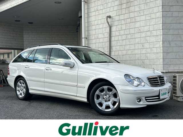 メルセデス・ベンツ Ｃ２００ コンプレッサーステーションワゴン 神奈川県 2005(平17)年 2.6万km アラバスターホワイト 社外ナビ（CD/DVD/FM/AM/MD)/バックカメラ/クルーズコントロール/ルーフレール/D席メモリシート/D/N席パワーシート/ステアリングスイッチ/電動チルト/電動格納ミラー/オートライト/純正フロアマット/純正アルミホイール/ISOFIX/トノカバー/フォグランプ/スペアキー×１/保証書/取扱説明書