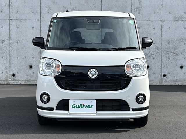 ダイハツ ムーヴ キャンバス G ブラックアクセント VS SAⅢ 愛知県 2021(令3)年 6.6万km パールホワイトⅢ 純正8型ナビ/両側パワースライドドア/全方位カメラ/衝突軽減ブレーキ/レーンキープアシスト/オートマチックハイビーム/LEDヘッドライト