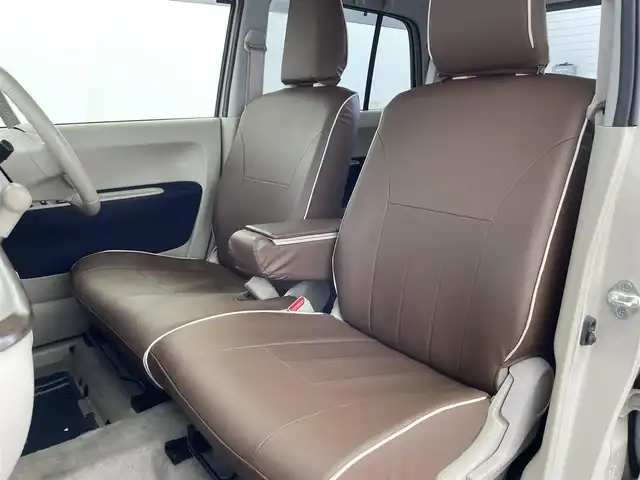 スズキ ラパン モード 富山県 2020(令2)年 6.1万km フォーンベージュメタリック/ホワイト2トーンルーフ 社外８型ナビ（AM/FM/CD/DVD/USB/BT)/フルセグTV/アラウンドビューモニター/衝突被害軽減ブレーキ/クリアランスソナー/前席シートヒーター/ステアリングスイッチ/革巻きステアリング/ビルトインＥＴＣ/純正フロアマット/純正ドアバイザー/ラパン専用ホイールキャップ/シートカバー/スマートキー×２/プッシュスタート/アイドリングストップ