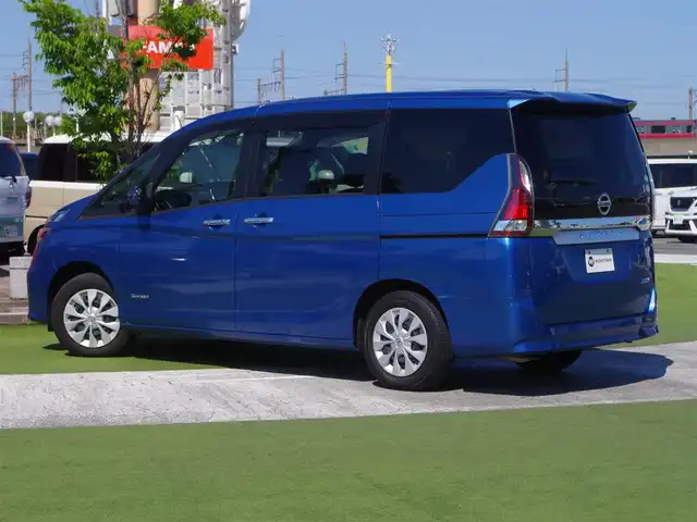 日産 セレナ X Vセレクション 千葉県 2018(平30)年 2.2万km シャイニングブルー エマージェンシーブレーキ/クルーズコントロール/アイドリングストップ/両側パワースライドドア/純正SDナビ/地デジTV/【DVD/CD再生機能】/バックカメラ/ドライブレコーダー（前後撮影）/ETC/ステアリングスイッチ/ウインカーミラー/インテリジェントキー