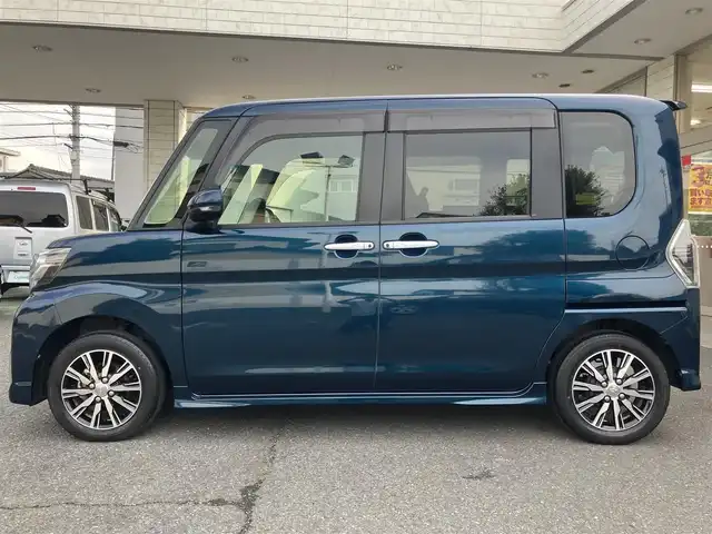 ダイハツ タント カスタムX トップED VS SAⅢ 埼玉県 2019(令1)年 0.7万km レーザーブルークリスタルシャイン 純正ナビ/フルセグTV／DVD／CD／Bluetooth/ETC/純正ドライブレコーダー/アラウンドビューモニター/両側パワースライドドア/コーナーセンサー/シートヒーター（D席）/衝突軽減ブレーキ/横滑り防止機能/アイドリングストップ/ステアリングスイッチ/パワーモード/オートハイビーム/オートライト/フォグライト/ウィンカーミラー/ドアバイザー/純正フロアマット/USB端子/スペアキーあり/AW付きスタッドレスタイヤあり