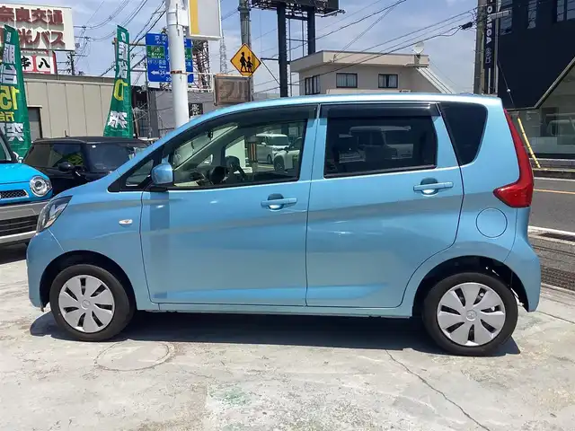 三菱 ｅＫワゴン E 京都府 2018(平30)年 4.4万km ウィーターブルーM 社外メモリーナビ/ワンセグＴＶ/バックカメラ/ETC/運転席シートヒーター/横滑り防止装置/社外ドラレコ/オートリトラミラー/キーレス/スペアキー/取扱説明書
