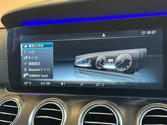 メルセデス・ベンツ Ｅ２２０ｄ アバンギャルド スポーツ 宮城県 2016(平28)年 6.5万km カバンサイトブルー AMGライン/レーダーセーフティパッケージ/COMANDシステムHDDナビゲーションシステム/フルセグTV/360°カメラシステム/ハーフレザーシート/シートヒーター/メモリ機能付きパワーシート/マルチビームLEDヘッドライト/オートライト/オートマチックハイビーム/キーレスゴー/アンビエントライト/19インチAW/ETC2.0車載器/パナメリカーナグリル/AppleCarPlay/AndroidAuto