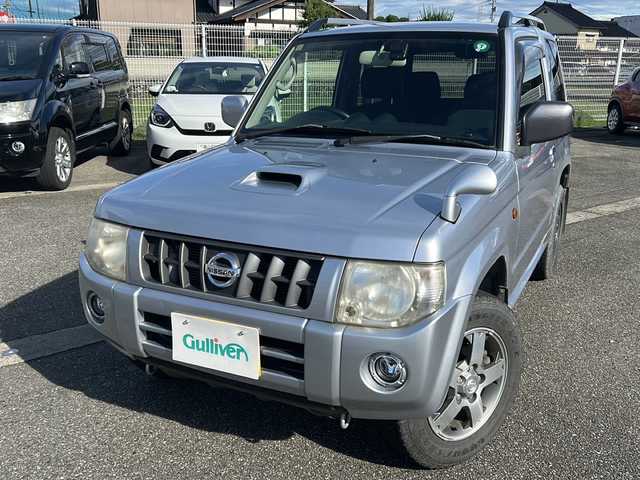 日産 キックス RX 富山県 2012(平24)年 9.9万km クールシルバー ４WD/ルーフレール/社外ナビ（AVIC-RZ302)/DVD再生/ワンセグTV/シートヒーター（D）/フォグランプ/純正フロアマット/純正ドアバイザー/保証書・取説/スペアキー