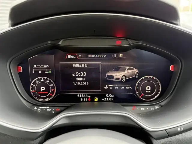 アウディ ＴＴクーペ 2．0 TFSI Sラインパック 静岡県 2016(平28)年 6.2万km グレイシアホワイトメタリック ハーフレザーシート/バーチャルコックピット/(CD/DVD/Bluetooth/フルセグ)/バックカメラ/クルーズコントロール/パーキングアシスト/スマートキー/ETC/ドライブレコーダー/純正フロアマット/純正18インチアルミホイール/保証書/取説