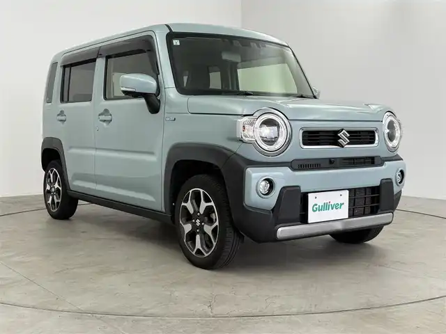 スズキ ハスラー HYBRID X ターボ 愛知県 2021(令3)年 4.3万km オフブルーM ワンオーナー/純正9型ナビ（フルセグ、CD、DVD、Bluetooth）/全方位カメラ/ACC/ETC/ドラレコ/衝突軽減ブレーキ/レーンキープアシスト/オートハイビーム/LEDヘッドライト/コーナーセンサー/シートヒーター/スマートキー/USB/オートライト/純正15インチAW/純正フロアマット/ターボ/フォグライト