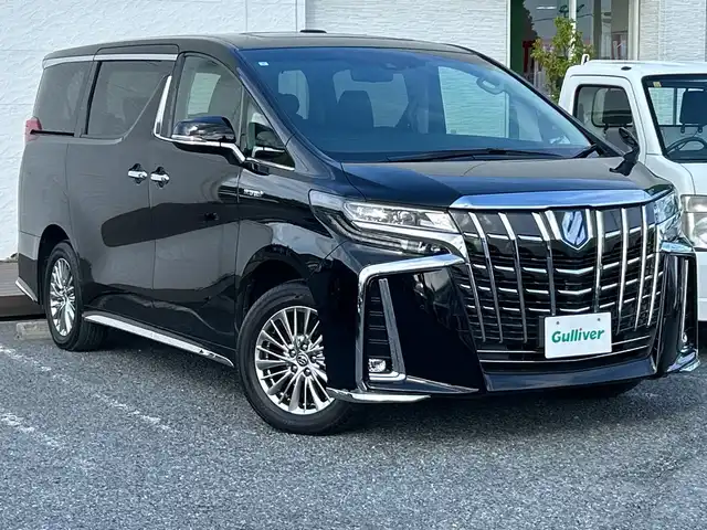 トヨタ アルファードハイブリット SR Cパッケージ 千葉県 2021(令3)年 1.9万km ブラック サンルーフ　ＤＡ　皮　バックカメラ エアシート　シートヒーター　電動シート　両側電動スライド　２．０ＥＴＣ　セーフティセンス　デジタルミラー　電動リアドア　コンビハンドル　ソナー　ＬＥＤ　オートライト