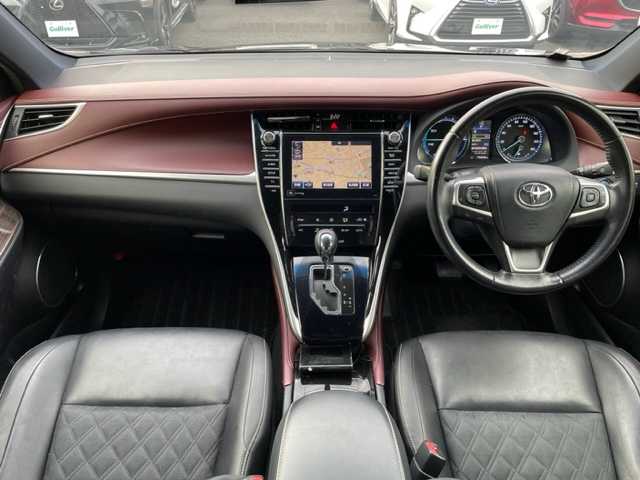 トヨタ ハリアー ハイブリッド エレガンス 茨城県 2014(平26)年 7.4万km ブラック 純正ナビ/-BT/AM/FM/CD/TV　/サンルーフ　/バックカメラ　/モデリスタエアロ　/４ＷＤ　/ＬＥＤヘッドライト　/パワーシート　/１８インチインターミラノアルミホイール　/ハーフレザーシート　/スマートキー　/ＥＴＣ　/ｂｒｅｍｂｏキャリパー/ISOFIX