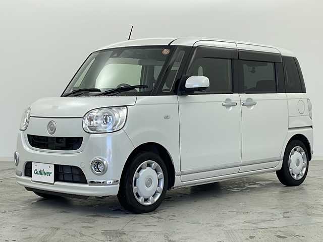 ダイハツ ムーヴ キャンバス G メイクアッフ SA Ⅱ 宮城県 2016(平28)年 7.8万km パールホワイトⅢ 禁煙車/スマートアシストII/・プリクラッシュセーフティーシステム/・レーンキープアシスト/両側パワースライドドア/D席シートヒーター/純正7インチナビ/・BT.CD.DVD.SD/バックカメラ/フルセグテレビ/ETC/社外ドライブレコーダー（前後）/プッシュスタート/スマートキー（2本）/ステアリングスイッチ/純正フロアマット/LEDヘッドランプ/LEDフォグランプ/アイドリングストップ/横滑り防止機能