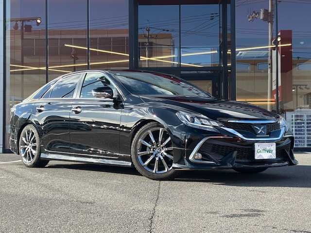 トヨタ マークＸ 250RDS 宮城県 2017(平29)年 5.2万km ブラック 登録時走行距離51819km/SD純正ナビ/CD/DVD/Bluetooth/モデリスタエアロ/追従クルーズコントロール/バックカメラ/横滑り防止装置/衝突軽減ブレーキ/オートライト/シートヒーター/パドルシフト/コーナーセンサー/ETC/純正フロアマット/電動格納ミラー/LEDヘッドライト