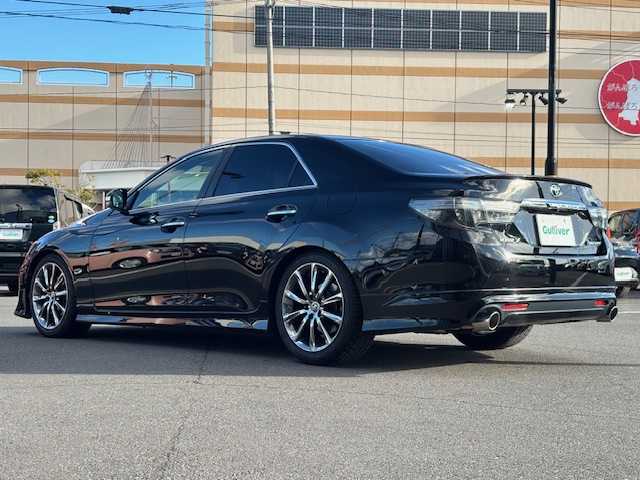 トヨタ マークＸ 250RDS 宮城県 2017(平29)年 5.2万km ブラック 登録時走行距離51819km/SD純正ナビ/CD/DVD/Bluetooth/モデリスタエアロ/追従クルーズコントロール/バックカメラ/横滑り防止装置/衝突軽減ブレーキ/オートライト/シートヒーター/パドルシフト/コーナーセンサー/ETC/純正フロアマット/電動格納ミラー/LEDヘッドライト