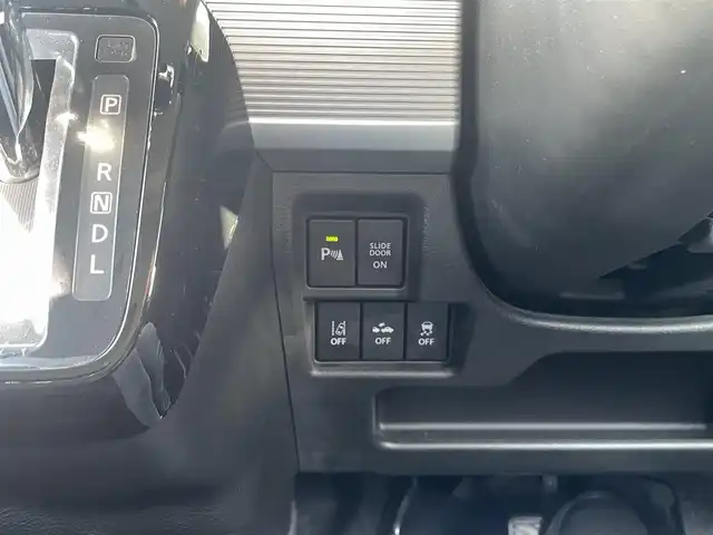 スズキ スペーシア カスタム HYBRID XS 宮崎県 2018(平30)年 5万km 黒 純正アルミ/衝突軽減ブレーキ/シートヒーター/電動格納ミラー/純正ナビ（CN-RZ846)/全方位カメラ/オートライド