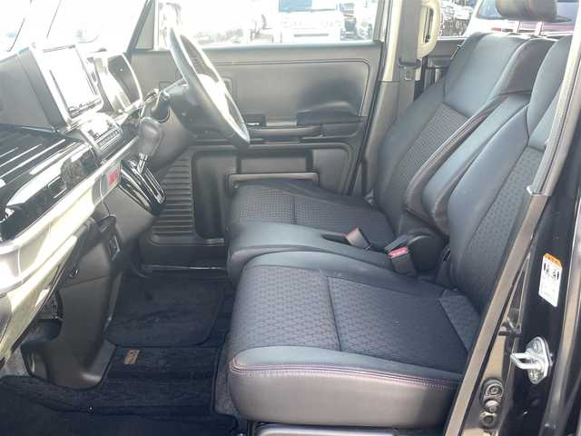 スズキ スペーシア カスタム HYBRID XS 宮崎県 2018(平30)年 5万km 黒 純正アルミ/衝突軽減ブレーキ/シートヒーター/電動格納ミラー/純正ナビ（CN-RZ846)/全方位カメラ/オートライド