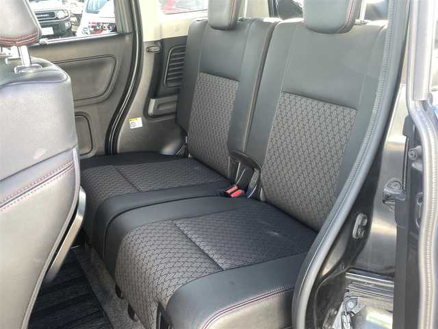 スズキ スペーシア カスタム HYBRID XS 宮崎県 2018(平30)年 5万km 黒 純正アルミ/衝突軽減ブレーキ/シートヒーター/電動格納ミラー/純正ナビ（CN-RZ846)/全方位カメラ/オートライド