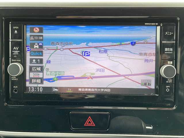 日産 デイズ ルークス ハイウェイスター Gターボ 青森県 2018(平30)年 5.4万km プレミアムパープルP ・ワンオーナー/・4WD/・追従なしクルーズコントロール/・純正7インチメモリーナビ(MM318D-W)/・CD/DVD/フルセグTV/Bluetooth/AUX/・純正エンジンスターター/・純正15インチAWサマータイヤ/・社外AWスタッドレス車載/・踏み間違い衝突防止アシスト/・インテリジェントエマージェンシーブレーキ/・両側パワースライドドア /・純正フロアマット/・スマートキー