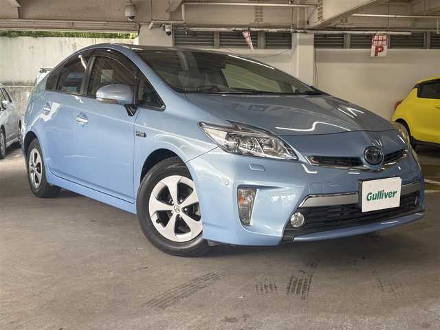 トヨタ プリウス ＰＨＶ G レザーパッケージ 愛知県 2012(平24)年 4.7万km トゥルーブルーマイカメタリック レザーシート/純正メーカーオプションHDDナビ/ CD/DVD/AM/FM/AUX/USB/フルセグTV/バックカメラ/ビルトインETC/社外ドライブレコーダー/D席パワーシート/前席シートヒーター/全席AUTOパワーウィンドウ/AUTOライト/LEDヘッドライト/フォグランプ/防眩ミラー/電動格納ミラー/バニティミラー/ウィンカーミラー/ヘッドライトウォッシャー/革巻きステアリング/ステアリングスイッチ/スマートキー2個/エンジンPUSHスタート/純正フロアマット/純正ドアバイザー/純正15インチアルミホイール/車両取扱説明書