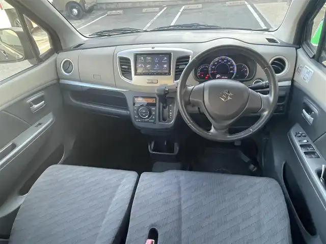 スズキ ワゴンＲ FX－LTD 愛知県 2014(平26)年 7万km ブルーイッシュブラックパール3 スマートキー　/純正SDナビ　/フルセグ　/ビルトインETC /スマートキー　/ヘッドライトレベライザー　/前後ドライブレコーダー　/フロアマット