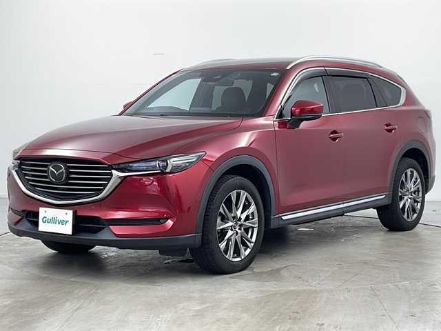 マツダ ＣＸ－８ XD Lパッケージ 道央・札幌 2019(令1)年 6.3万km ソウルレッドクリスタルM ・4WD/・純正ナビ/&BT&CD&DVD&USB&AUX&フルセグTV/・全方位カメラ/・パワーバックドア/・衝突被害軽減ブレーキ/・アダプティブクルーズコントロール/・アイドリングストップ/・前席パワーシート/・前席シートベンチレーション/・シートヒーター（1列目・2列目）/・レザーシート/・ステアリングヒーター/・純正前方ドライブレコーダー/・純正ETC/・ルーフレール/・ドアミラーヒーター&ウィンカー/・フロントワイパーデアイサー/・純正フロアマット/・LEDヘッドライト/・フォグランプ/・オートライト/・スマートキー/・スペアキー/・取扱説明書
