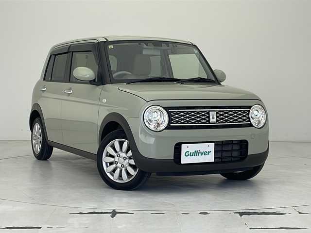 スズキ ラパン X 沖縄県 2022(令4)年 0.7万km トラッドカーキメタリック ディスプレイオーディオ/Ｂｌｕｅｔｏｏｔｈ/ドライブレコーダー/ＥＴＣ/コーナーセンサー/アイドリングストップ/ステアリングスイッチ/プッシュスタート/シートヒーター/ＬＥＤヘッドライト/スマートキー/LEDヘッドライト/純正フロアマット/純正アルミホイール