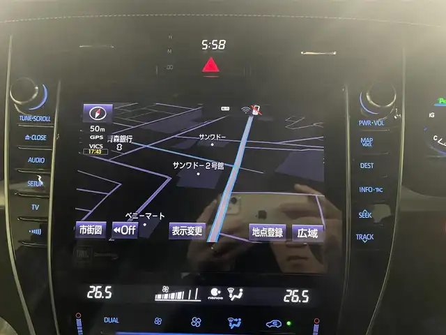 トヨタ ハリアー ハイブリッド プログレス メタル&レザーP 青森県 2017(平29)年 11万km ホワイトパールクリスタルシャイン 純正ＳＤナビＴＶパノラミックビューモニター/レザーシート/電動シート＆シートヒーター/パワーバックドア/ＡＣ１００V/クリアランスソナー/ＬＥＤヘッドライト/社外１７ＡＷ積み込み/純正１８ＡＷ/スマートキー／カードキー/セーフティセンスP/新車時保証書/取扱説明書