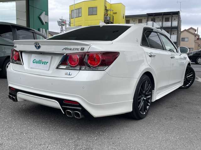 トヨタ クラウン ハイブリッド アスリートSJ-フロンティアLTD 福岡県 2018(平30)年 7.7万km ホワイトパールクリスタルシャイン サンルーフ/モデリスタエアロ/モデリスタマフラー/トヨタセーフティーセンス/・プリクラッシュセーフティ/・レーダークルーズコントロール/・レーントレーシングアシスト/・オートマチックハイビーム/・レーンディパーチャーアラート/純正メモリナビ/DTV/　CD/DVD/BT/BD/AUX/SD/USB/ハーフレザーシート/前席パワーシート/前席シートヒーター/バックカメラ/クリアランスソナー/純正ドライブレコーダー/プッシュスタート/ドアバイザー/スペアタイヤ/純正ビルトイン2.0ETC/ユピテルレーダー探知機/【SCX-R203】