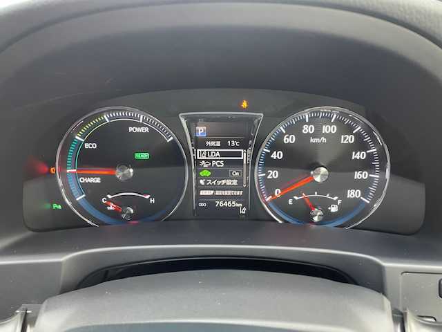 トヨタ クラウン ハイブリッド アスリートSJ-フロンティアLTD 福岡県 2018(平30)年 7.7万km ホワイトパールクリスタルシャイン サンルーフ/モデリスタエアロ/モデリスタマフラー/トヨタセーフティーセンス/・プリクラッシュセーフティ/・レーダークルーズコントロール/・レーントレーシングアシスト/・オートマチックハイビーム/・レーンディパーチャーアラート/純正メモリナビ/DTV/　CD/DVD/BT/BD/AUX/SD/USB/ハーフレザーシート/前席パワーシート/前席シートヒーター/バックカメラ/クリアランスソナー/純正ドライブレコーダー/プッシュスタート/ドアバイザー/スペアタイヤ/純正ビルトイン2.0ETC/ユピテルレーダー探知機/【SCX-R203】