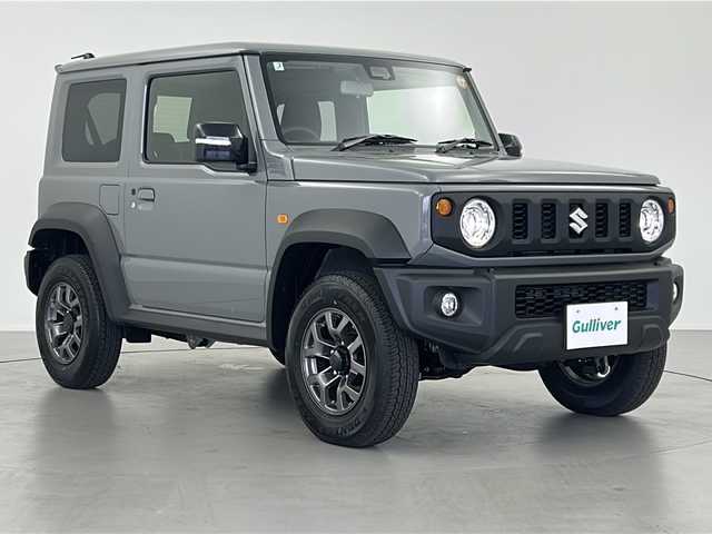 スズキ ジムニー シエラ JC 岐阜県 2025(令7)年 0.1万km未満 ミディアムグレー 未使用車　/シートヒーター　/コーナーセンサー　/クルーズコントロール　/スペアキー　/電動格納ミラー　/エンジンスタートボタン　/アイドリングストップ　/ETC　/4WD　/パワーステアリング　/パワーウィンドウ/スマートキー/ダウンヒルアシストコントロール