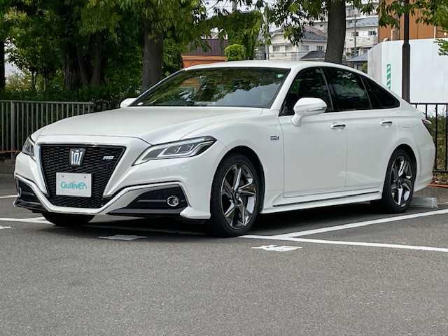 トヨタ クラウン ハイブリッド RS アドバンス 宮城県 2018(平30)年 8.9万km ホワイトパールクリスタルシャイン Toyota Safety Sense/・衝突回避支援型PCS/・パーキングサポートブレーキ（PKSB）/・レーンディパーチャーアラート（LDA）/・オートマチックハイビーム（AHB）/純正ナビ/バックカメラ/レーダークルーズ/シートメモリー/シートヒーター/ハンドルヒーター/LEDヘッドライト/ETC/BSM