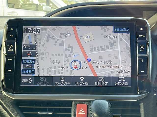 トヨタ ヴォクシー ZS 煌Ⅲ 岐阜県 2021(令3)年 1.9万km ブラック 純正ＳＤナビ　/後席モニター/ビルトインＥＴＣ　/バックカメラ　/前後ドライブレコーダー　/衝突軽減システム　/盗難防止装置　/横滑り防止装置　/前後コーナーセンサー　/アイドリングストップ　/ＬＥＤヘッドライト　/オートライト/ハーフレザーシート/純正16インチアルミホイール/プッシュスタート/スマートキー/スペアキー/純正フロアマット