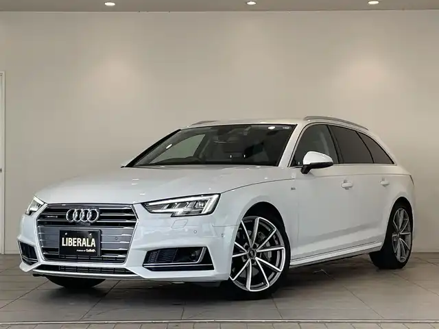 アウディ Ａ４ 2.0 TFSI クワトロ スポーツ Sライン PKG 愛知県 2018(平30)年 4.9万km グレイシアホワイトメタリック バーチャルコクピット　/マトリクスＬＥＤ　/ＭＭＩナビゲーション　/Ｂｌｕｅｔｏｏｔｈ　/フルセグＴＶ　/３６０度カメラ　/ブラックレザー　/シートヒーター/パワーシート　/ＡＣＣ　/ＬＫＡ　/ＢＳＭ　/ドライブレコーダー　/ＥＴＣ2.0/プッシュスタート/ウィンカーミラー/アイドリングストップ