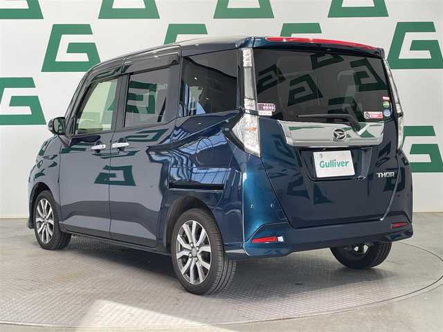 ダイハツ トール カスタムG ターボ SAⅢ 鹿児島県 2019(令1)年 5.8万km レーザーブルークリスタルシャイン ワンオーナー　/禁煙車　/アルパイン8インチナビ(CD/DVD/フルセグTV)　/全方位カメラ　/スマートアシスト３　/両側パワースライドドア　/前後ドライブレコーダー　/クルーズコントロール　/ＬＥＤヘッドライト　/オートライト/オートマチックハイビーム　/前席シートヒーター/純正ハーフレザーシートカバー/純正フロアマット/ETC