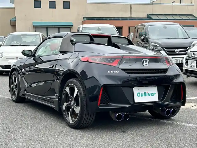 ホンダ Ｓ６６０ α 長崎県 2016(平28)年 7.5万km プレミアムミスティックナイトパール 純正ディスプレイオーディオ/USB・HDMI入力端子/プッシュスタート/スマートキー/ステアリングスイッチ/追従機能無しクルーズコントロール/ETC/バックカメラ/純正フロアマット/純正16インチアルミホイール/ロッソモデロスポーツマフラー/社外幌ルーフ/ABS/横滑り防止装置/オートライト/LEDヘッドライト/SRSダブル・サイドエアバッグ/車両取扱説明書/保証書/スペアキー